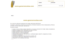 Desktop Screenshot of generarecetas.com