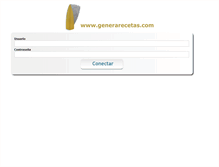 Tablet Screenshot of generarecetas.com